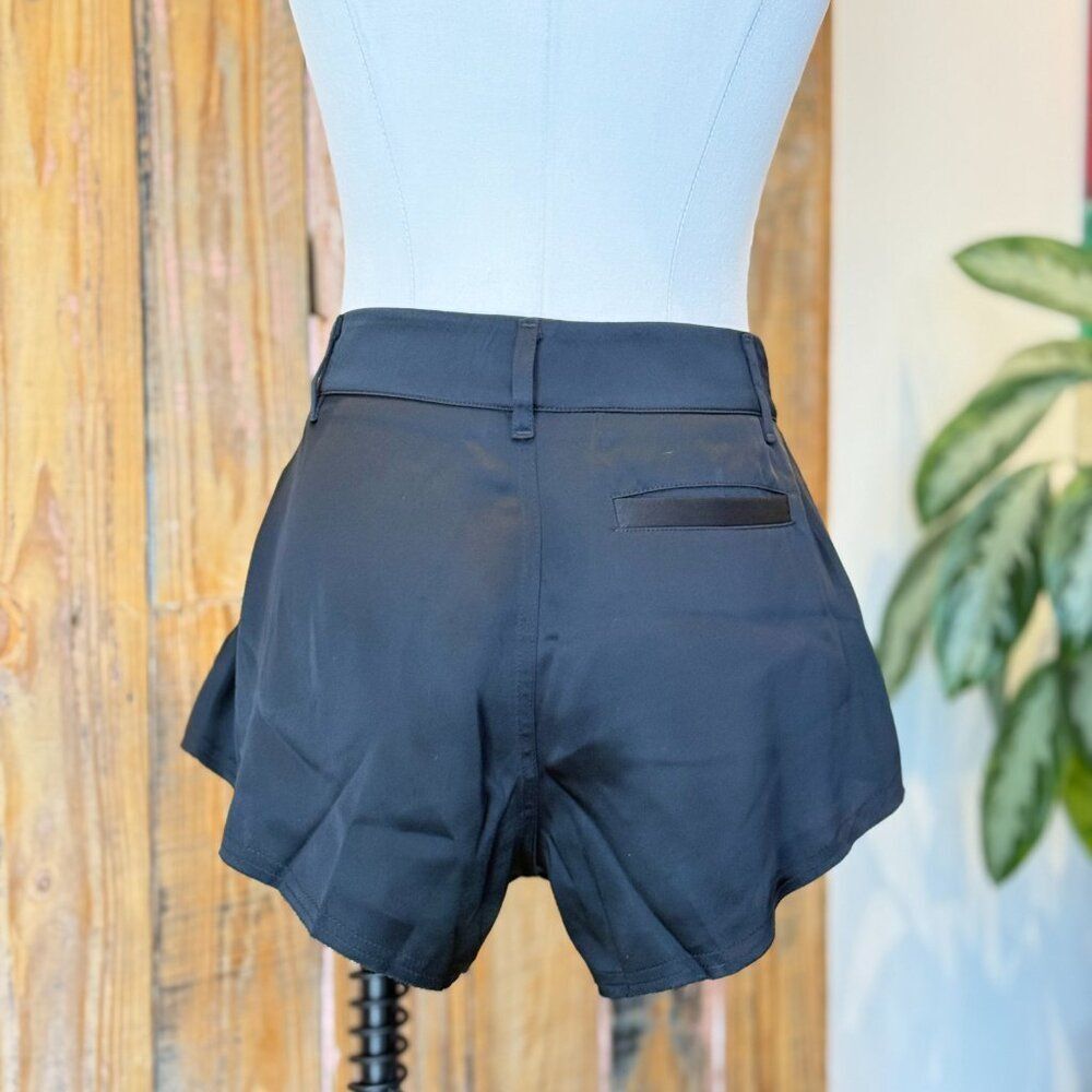 NWT RtA Flared Shorts in Black Sz 2 - Picture 5 of 9